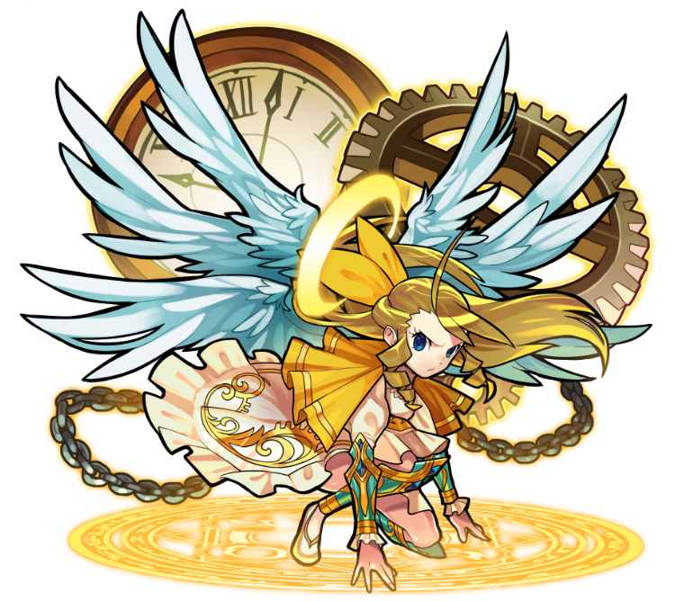 Cherub of Penitence Uriel &mdash; official Monster Strike illustration