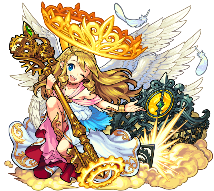 Divine Light Leading to Heaven Uriel &mdash; official Monster Strike illustration