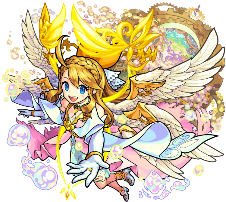 Bearer of Divine Light who Opens Heaven Uriel &mdash; official Monster Strike illustration